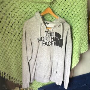 The North Face Gray Pullover Sweater with Logo